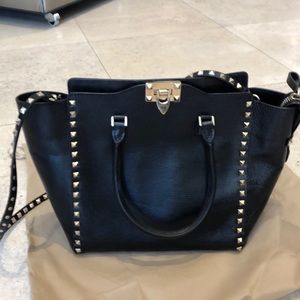 Valentino Rockstud leather tote